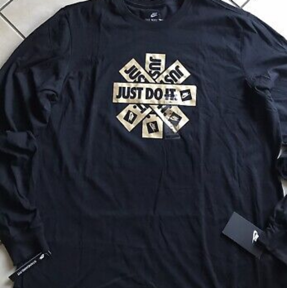 New Nike Just Do It long sleeve T-Shirt Size Small - Picture 2 of 3